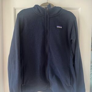 Patagonia Navy Sherpa Fleece Hoodie